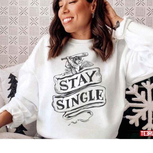 Anti Valentine Cupid Stay Single Sweatshirt
