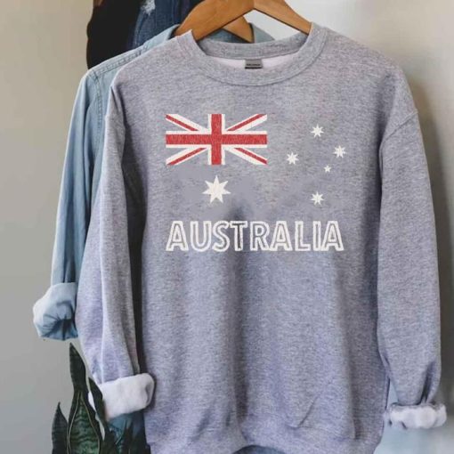 Australian Flag Distressed Sweatshirt