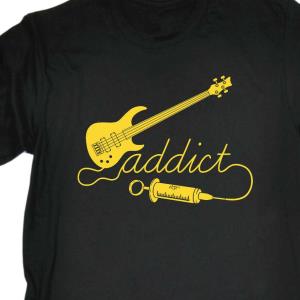 Bass Guitar Addict Music Shirt