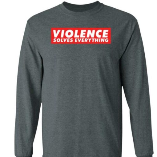 Bec Rodriguez Violence Solves Everything Jake Shields Sweatshirt