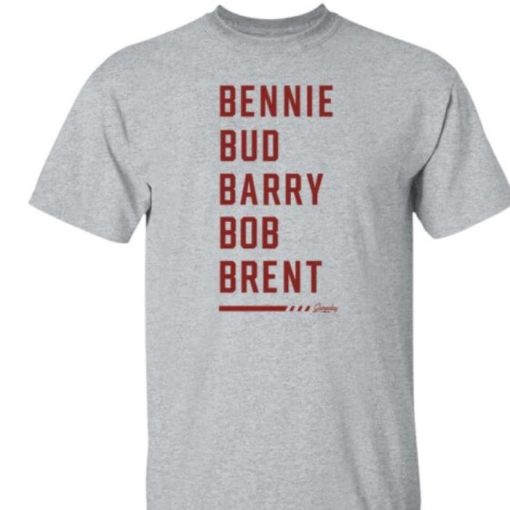 Bennie Bud Barry Bob Brent The Five Bs Gameday Retro Shirt