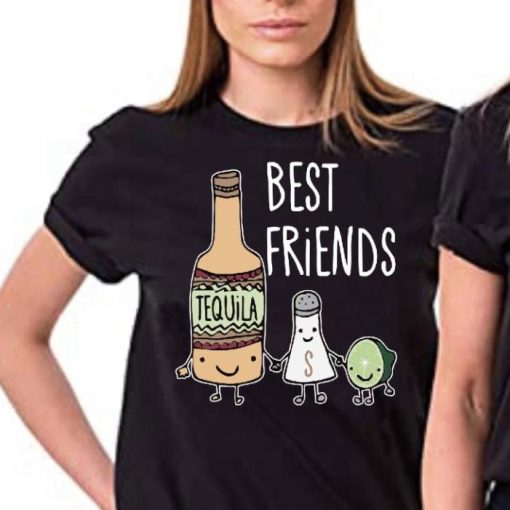 Best Friends Tequila salt lemon shirt
