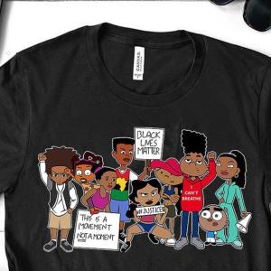 Black Lives Matter BLM This is a movement not a momet cartoon Black History Month Shirt