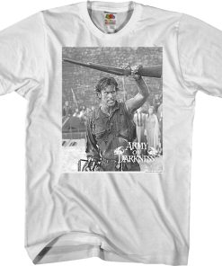 Black and White Boom Stick Army of Darkness T-Shirt