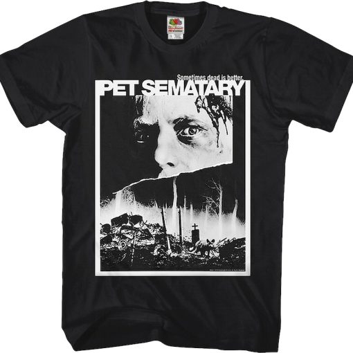 Black and White Poster Pet Sematary T-Shirt