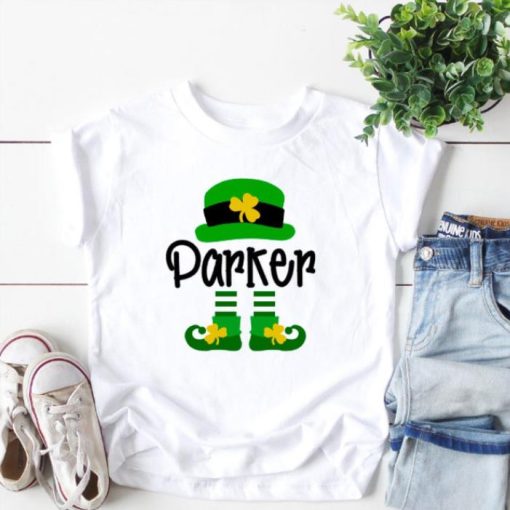 Boy Custom name St Patricks Day Shirt