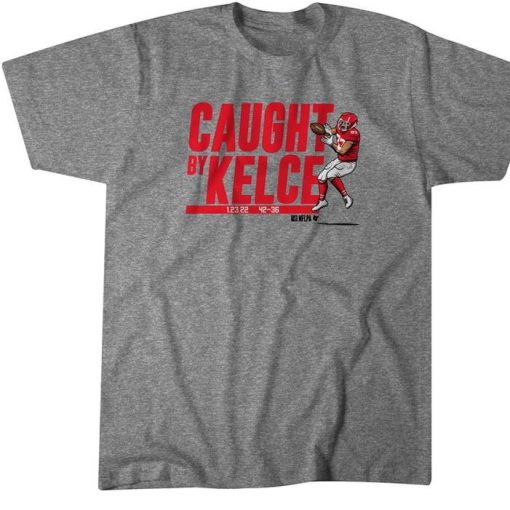 CAUGHT BY KELCE 13 seconds between Patrick Mahomes TRAVIS KELCE Shirt
