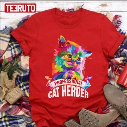 Cat Herder Colorful Shirt