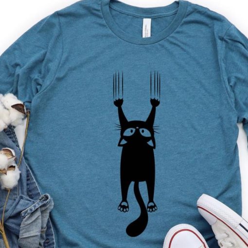 Cat Silhouette Long Sleeve Shirt, Kids Cat Long Sleeve Shirt, Toddler Cat Shirt, Cat Lover Shirt, Cute Cat Shirt, Kitten Shirt