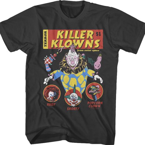 Comic Book Cover Killer Klowns From Outer Space T-Shirt