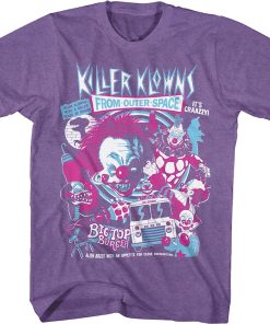 Crazy Collage Killer Klowns From Outer Space T-Shirt