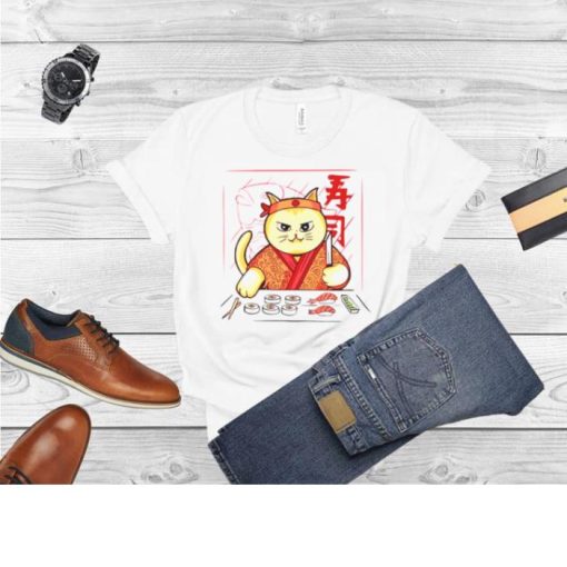 Cute Sushi Chef Cat Lovers Gift Shirt
