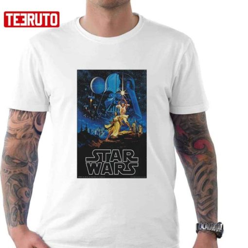 DELIT1977 Star Wars Movie Poster New Cotton Shirt – Copy