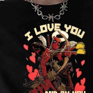 Deadpools Cupid Love For Tacos Shirt