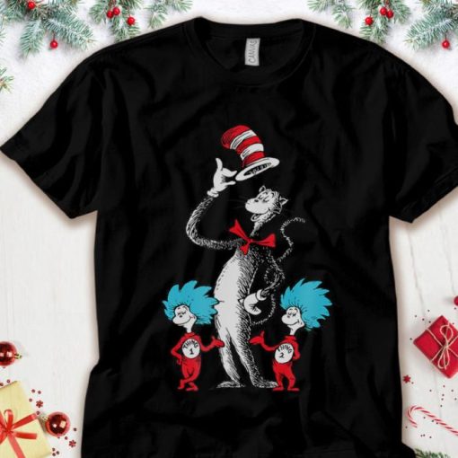 Dr. Seuss The Cat Thing 1 Thing 2 The Cat In The Hat Bull Eyes Cat Adult Shirt Kid Shirt