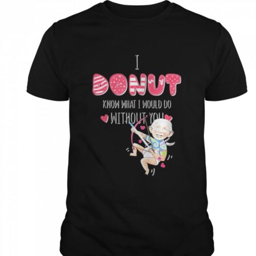FAUCI VALENTINE HEART DONUT TATTOO FAUCH PUN VALENTINES DAY SHIRT