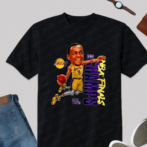 Fanatics Branded Rajon Rondo White Los Angeles Lakers 2020 NBA Finals Champions Vertical Shirt