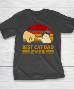 Father gift shirt Cat Dad Retro Vintage For Father’s Day Cat Lovers T Shirt T-Shirt