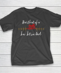 Father gift shirt Heartbeat of a Jiu Jitsu Dad funny lovers gifts father papa T Shirt T-Shirt