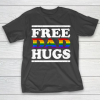 Father gift shirt Love LGBT Gay lesbian pride Vintage Free dad hugs rainbow T Shirt T-Shirt
