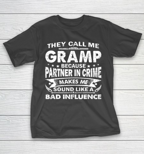 Father gift shirt Mens Funny They Call Me Gramp Distressed Father’s Gift T Shirt T-Shirt