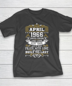 Father gift shirt Vintage April 1966 54 Years Old Shirt 54th Birthday Gifts T Shirt T-Shirt