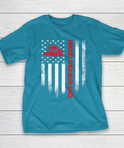 Father gift shirt Vintage USA American Flag Proud Trucker Truck Driver Dad T Shirt T Shirt 9