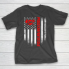 Father gift shirt Vintage USA American Flag Proud Woodworking Carpenter Dad T Shirt T-Shirt