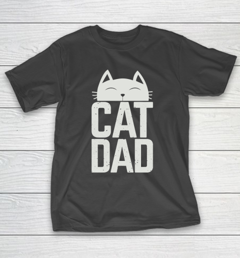 Father’s Day Funny Gift Ideas Apparel  Cat Feline Dad Father T Shirt T-Shirt