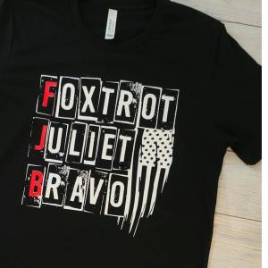 Foxtrot Juliet Bravo Military Alphabet Code Shirt