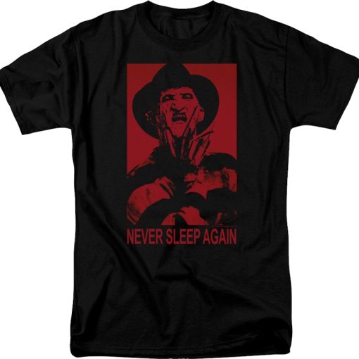 Freddy Krueger Never Sleep Again Nightmare On Elm Street T-Shirt