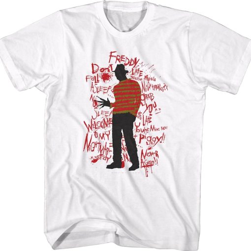 Freddy Krueger Quotes Nightmare On Elm Street T-Shirt