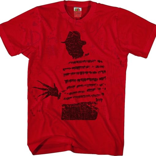 Freddy Silhouette Nightmare On Elm Street T-Shirt