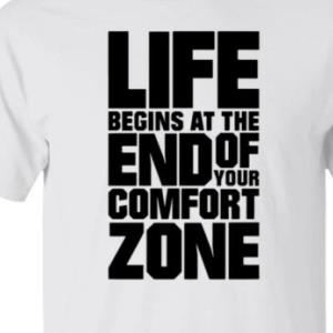 Fritz Meinecke Life Begins At the End Of Your Comfort Zone Shirt