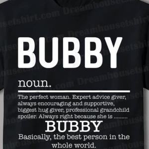 Funny Bubby Definition Grandma Mother Day Gifts Shirt