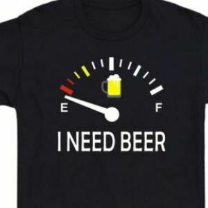 Funny Drinking I Need A Beer Meter Shirt