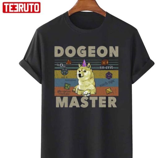 Funny Shiba Dungeon Master Vintage Shirt