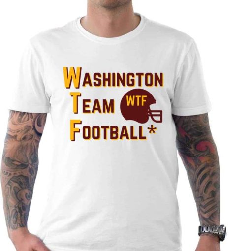 Funny Washington Team Football Wtf Helmet Logo Shirt