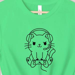 Gamer Cat Shirt, Gaming Shirt, Cat Shirt, Video Game Shirt, Gamer Girl, Cat Lover Gift, Gamer Gifts, Funny Cat Shirt, Cute Cat Shirt