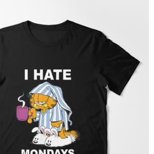 Garfield I Hate Mondays Coffee Garfield Essential Shirt Garfield I Hate Mondays Coffee Garfield Essential Shirt
