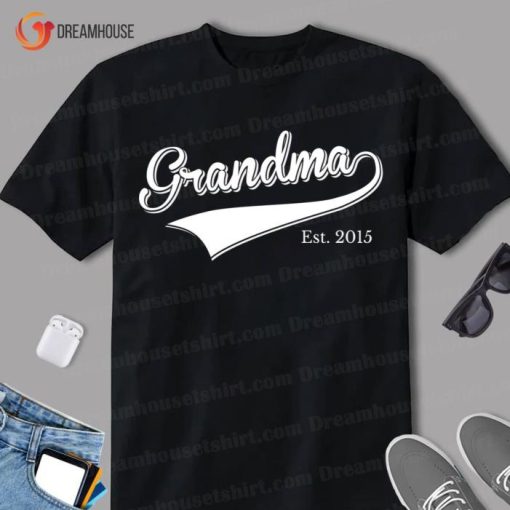 Grandma Est Gift For Grandma Gifts Shirt