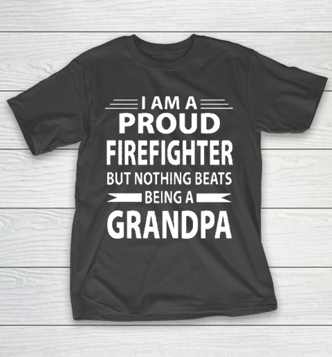 Grandpa Funny Gift Apparel  Firefighter Grandpa T-Shirt
