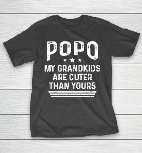 Grandpa Funny Gift Apparel  Popo Grandpa Cuter Grandfather Fathers Day T-Shirt