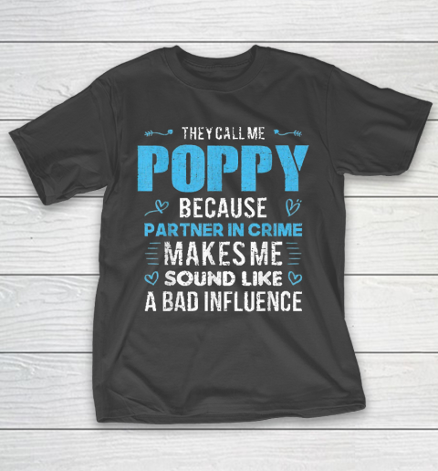 Grandpa Funny Gift Apparel  Poppy Grandpa Fathers Day Funny Gift T-Shirt