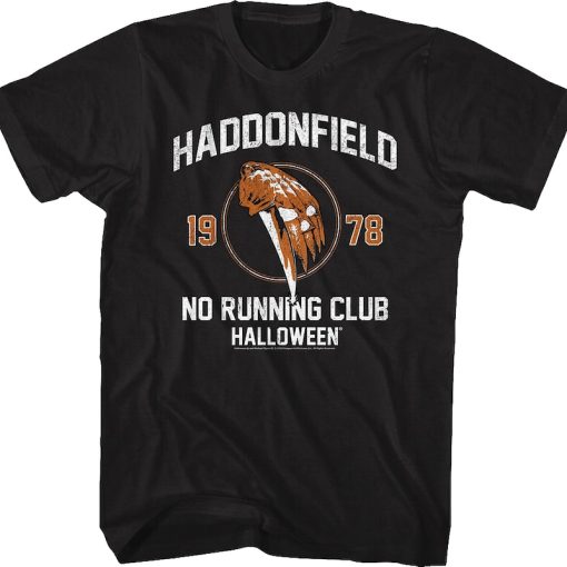 Haddonfield No Running Club Halloween T-Shirt