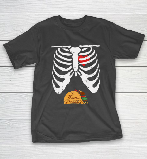Halloween Shirt Skeleton Pregnancy Tacos Xray Soon To Be Dad T-Shirt