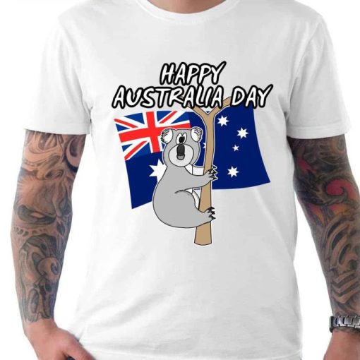 Happy Australia Day 2022 Australian Flag Koala Funny Shirt