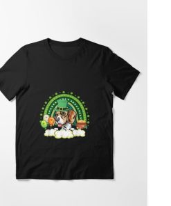 Happy St Patricks Day Cute Lucky Rainbow Beagle Shamrock Dog Shirt 1