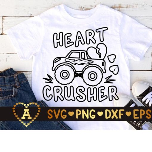 Heart Crusher Monster  Valentine’s Day Shirt