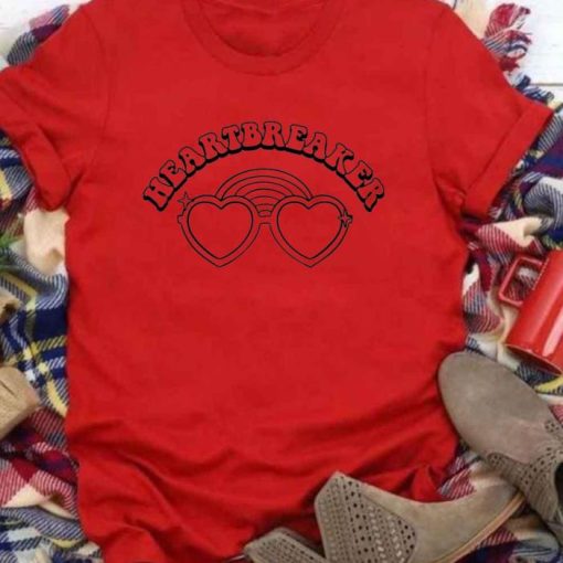 Heartbreaker Heart Glasses Valentines Day Retro Boho Sweatshirt Shirt